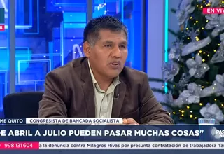 Jaime Quito: De abril a julio pueden pasar muchas cosas