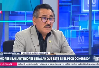 Jorge Marticorena: Congresistas anteriores señalan que ete es el peor Congreso