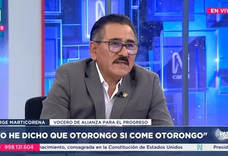 Jorge Marticorena: Yo he dicho que otorongo sí come otorongo