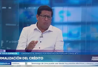 Jorge Solís: Los costos de la formalidad son altísimos en el Perú