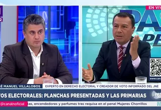 José Manuel Villalobos: No creo que puedas votar doce veces en un minuto, como dice la ley