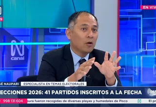 José Naupari sobre elecciones: Hasta abril todavía se pueden realizar modificaciones legislativas