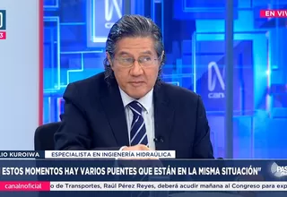 Julio Kuroiwa: En estos momentos hay varios puentes que están en la misma situación