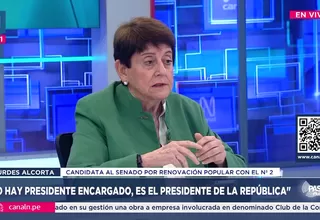 Lourdes Alcorta sobre Jerí: "Cometió un gravísimo error (...) debería quedarse" 
