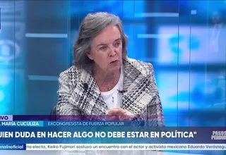Luisa María Cuculiza: Si tú encuentras a un corrupto, como corrupto lo tratas