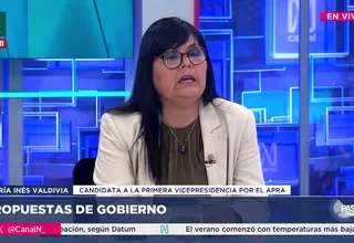 María Inés Valdivia: Tenemos un segundo gobierno que fue muy bueno