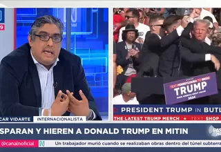 Oscar Vidarte aseguró que Donald Trump va a usar el atentado contra su vida para fortalecer su narrativa política 