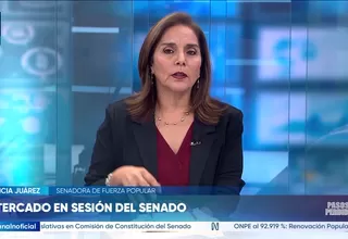 Patricia Juárez: Yo creo que hay que respetar las intervenciones