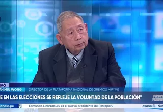 Roman Miu Wong: Yo creo que en este momento les toca al JNE reivindicarse