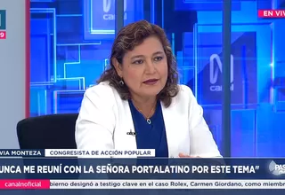 Silvia Monteza: Creo que la Comisión de Ética debe estar liderada por una tercera persona que no sea congresista