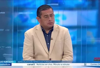 Virgilio Hurtado: Los recursos que pretenden anular las mesas de sufragio se debieron presentar 3 días después del día 7 de junio