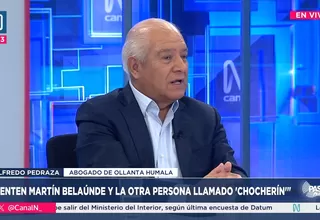 Wilfredo Pedraza: "Si hay una condena, Humala ha demostrado que responde a la justicia"