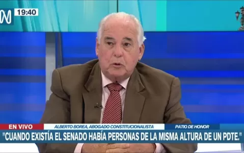 Alberto Borea: Cuando había Senado se encontraban personas de la misma altura de un presidente