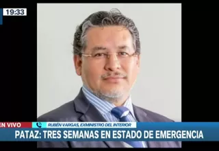 Rubén Vargas: Tenemos 40 años de declaratoria de estado de emergencia en el VRAEM